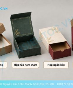 Hình ảnh 4 loại hộp giấy hộp quà dùng đựng quà tặng