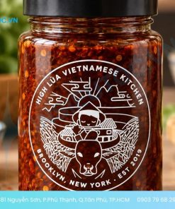 Decal trong chữ trắng cho hũ thực phẩm
