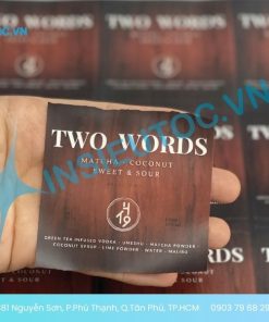 Decal dán nhãn thực phẩm