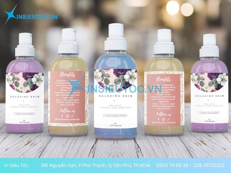 In decal kỹ thuật số dán mỹ phẩm