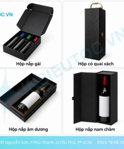 4 loại hộp giấy thường được dùng trong in hộp giấy đựng rượu