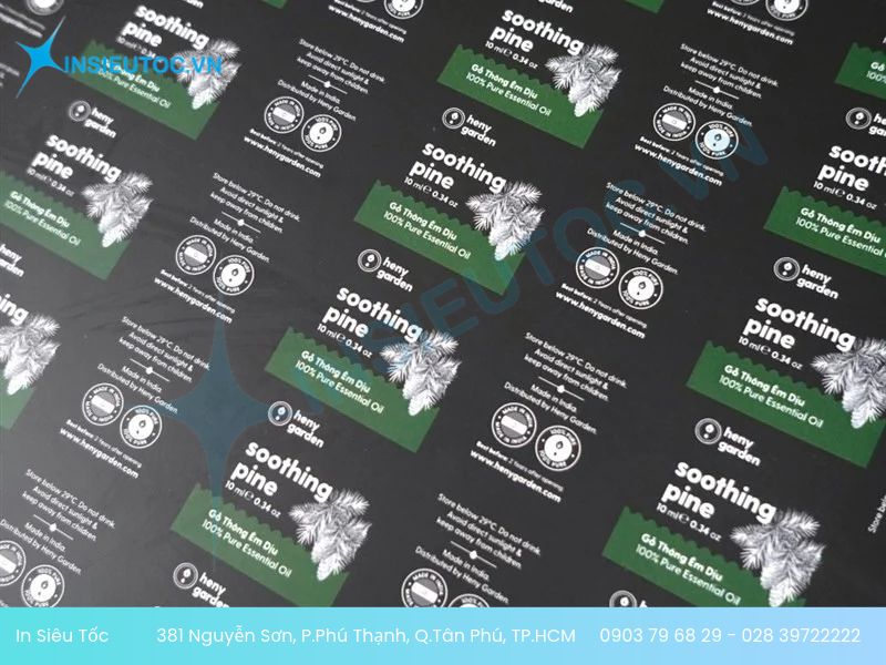Mẫu decal nhựa A4 in sticker và nhãn dán sản phẩm