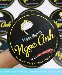 Decal dán hộp bánh