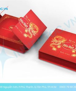 Mẫu hộp quà đựng yến in logo thương hiệu theo yêu cầu