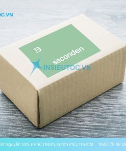 Decal giấy A4 được dán trên vỏ hộp