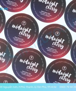 Decal giấy dán hộp trái cây