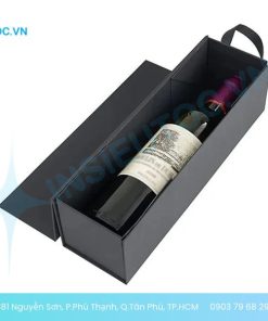 Hộp giấy đựng rượu nắp nam châm đơn giản