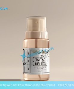 Decal nhựa A4 dán trên chai dưỡng tóc