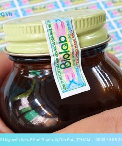 Decal vỡ A4 niêm phong chai thuốc