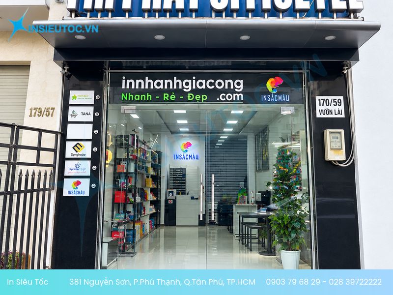 Xưởng In Sắc Màu cung cấp dịch vụ in ấn tờ rơi quảng cáo Tân Phú
