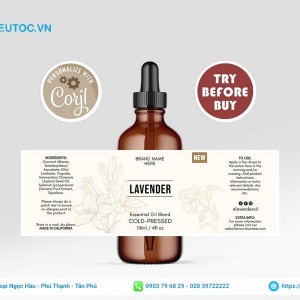 mẫu tem nhãn mỹ phẩm ấn tượng đẹp rẻ