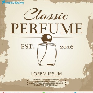 Tem nhãn nước hoa hiệu lorem ipsum