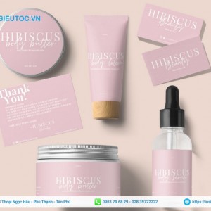 tem nhãn sữa dưỡng thể thương hiệu hibiscus