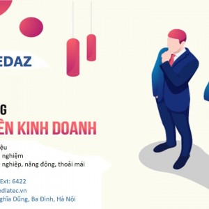 Mẫu thiết kế poster đơn giản hài hòa cho phòng kinh doanh. thiết kế poster tuyển dụng