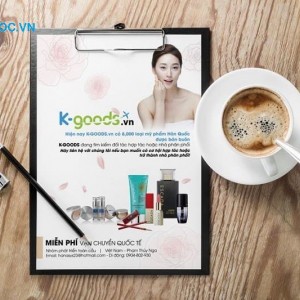 Tờ rơi quảng cáo mỹ phẩm cần trình bày đẹp mắt, sáng tạo mẫu tờ rơi mỹ phẩm cho da mặt