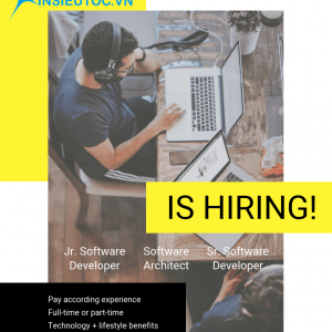 tờ rơi tuyển dụng có bố cục ấn tượng