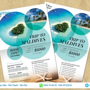 kích thước khi in tờ rơi du lịch