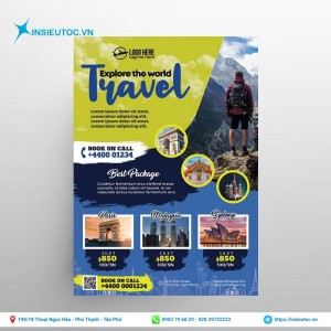 Phối màu mẫu thiết kế tour du lịch