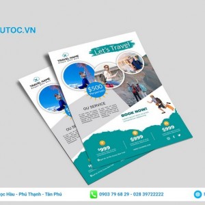 thiết kế tờ rơi du lịch đầy đủ thông tin