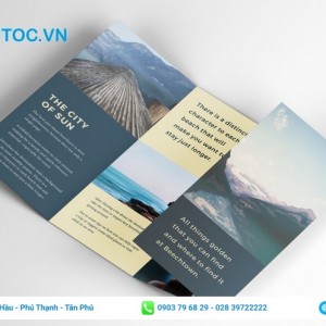 tờ rơi quảng cáo du lịch trẻ trung
